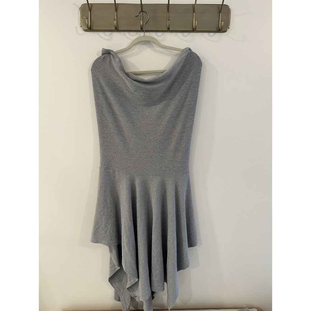 Aryeh Gray Strapless Dress, Size Small